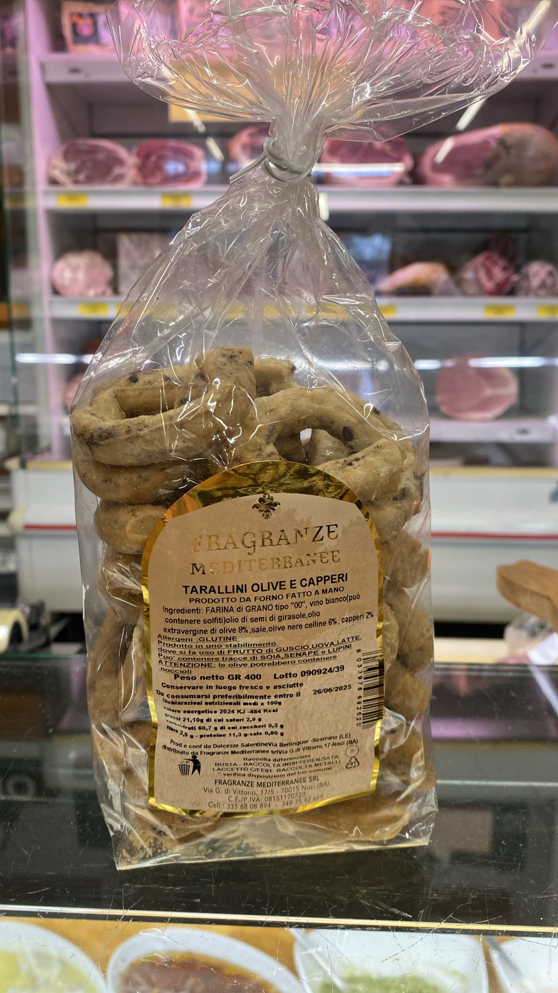 Tarallini olive e capperi - Fragranze mediterranee